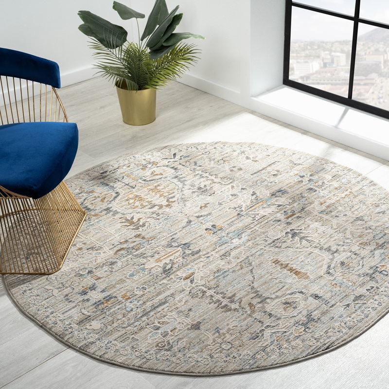 Aubre Contemporary Area Rug – Taupe – 200×290