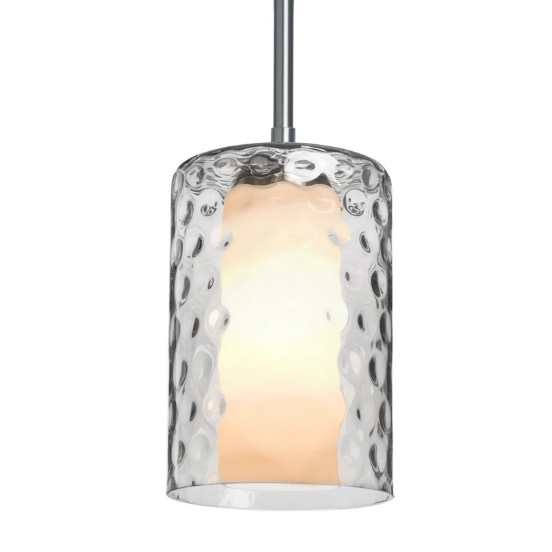 Besa 1TT-ESACL-LED-SN Besa Esa Stem Pendant LED Pendant Satin Nickel