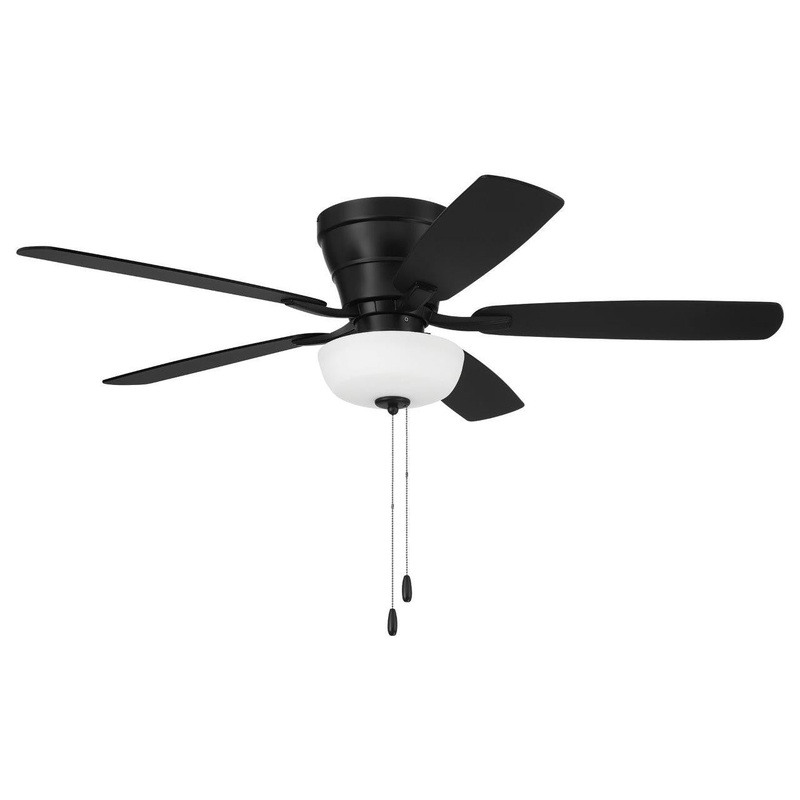Craftmade WHL52FB5C1 Wheeler 52 2-Light Bowl 52″Ceiling Fan Flat Black
