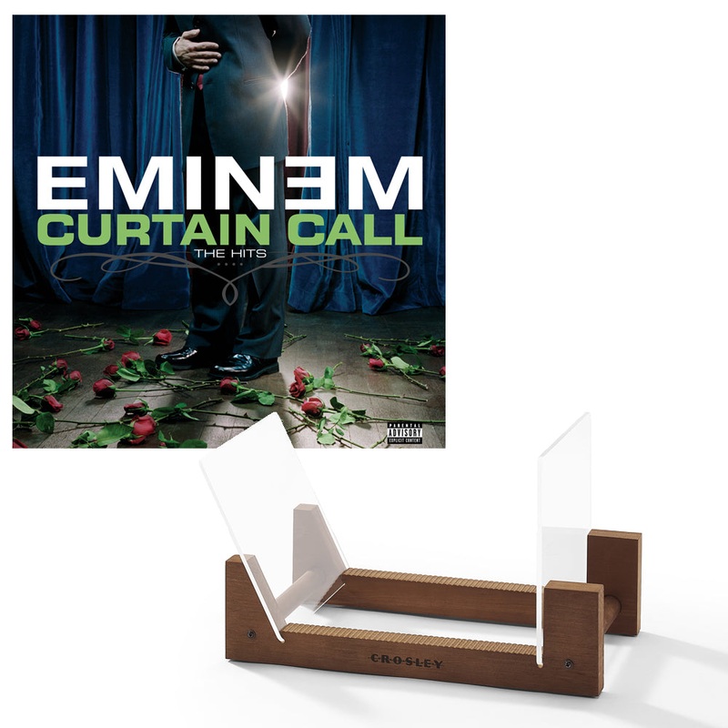 Eminem Curtain Call – Double Vinyl Album & Crosley Record Storage Display Stand