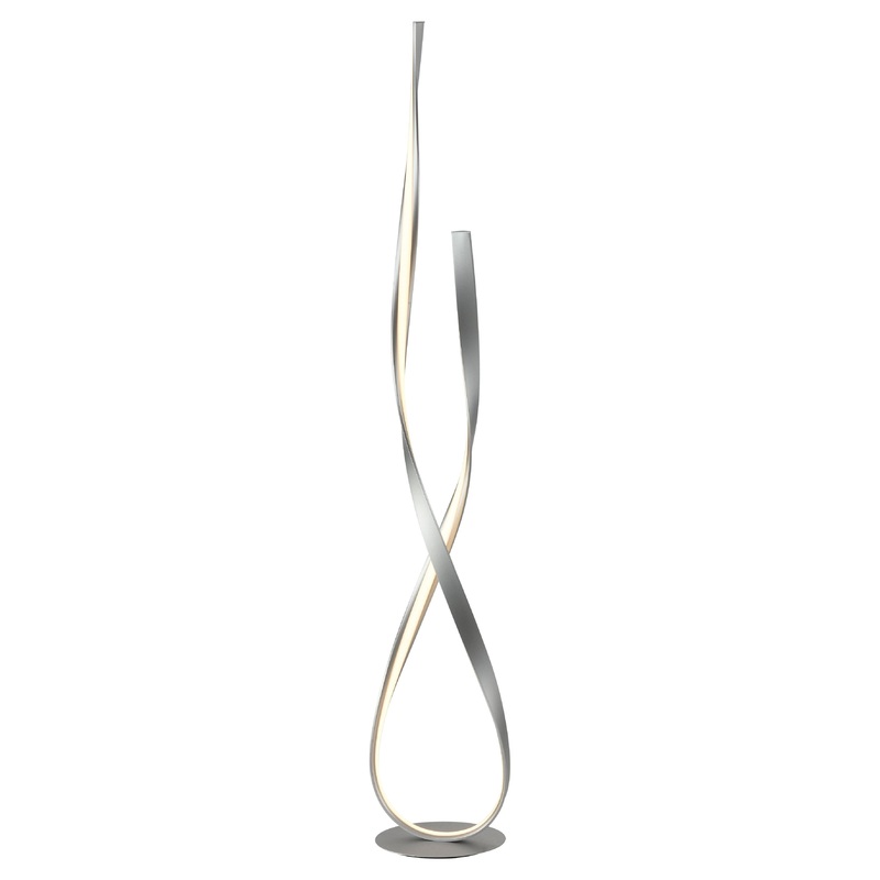 LED Floor Lamp with Acrylic Diffusers Chrome