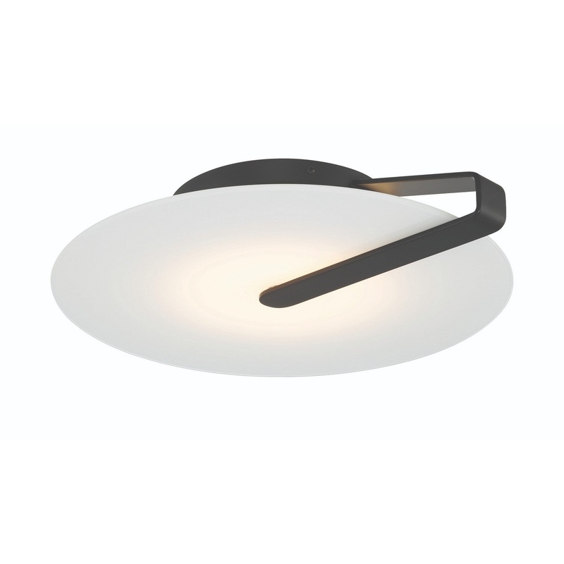 LED Flush Mount from the Nuvola Collection in Black Finish by Eurofase