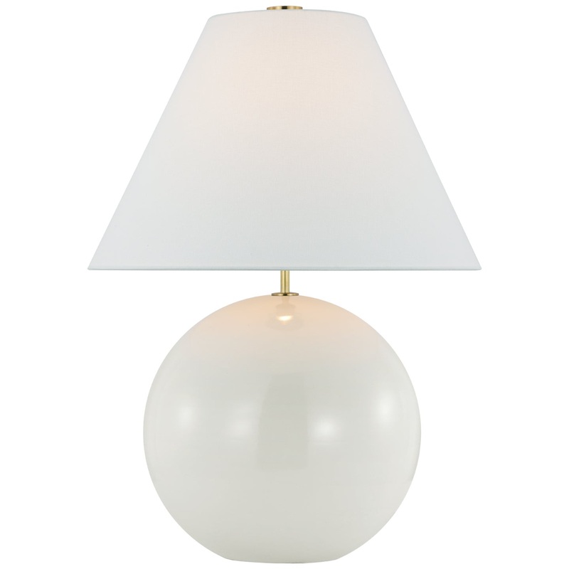 LED Table Lamp from the Brielle Collection in New White Finish by Visual Comfort Signature