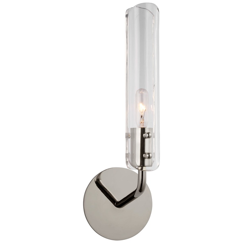 LED Wall Sconce from the Casoria Collection in Polished Nickel Finish by Visual Comfort Signature