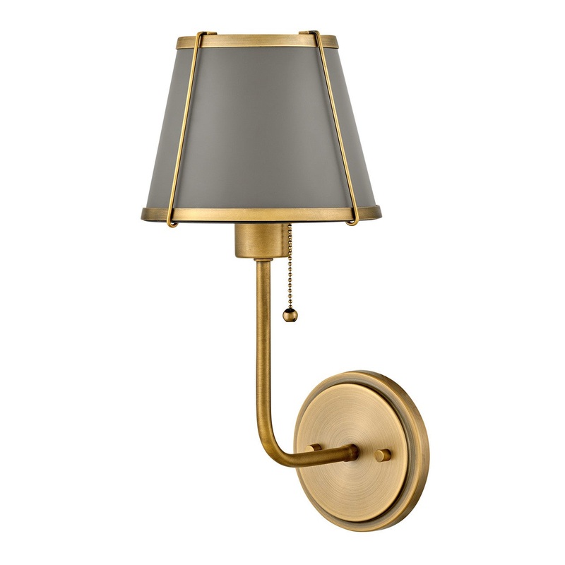 LED Wall Sconce from the Clarke Collection in Lacquered Dark Brass Finish by Hinkley
