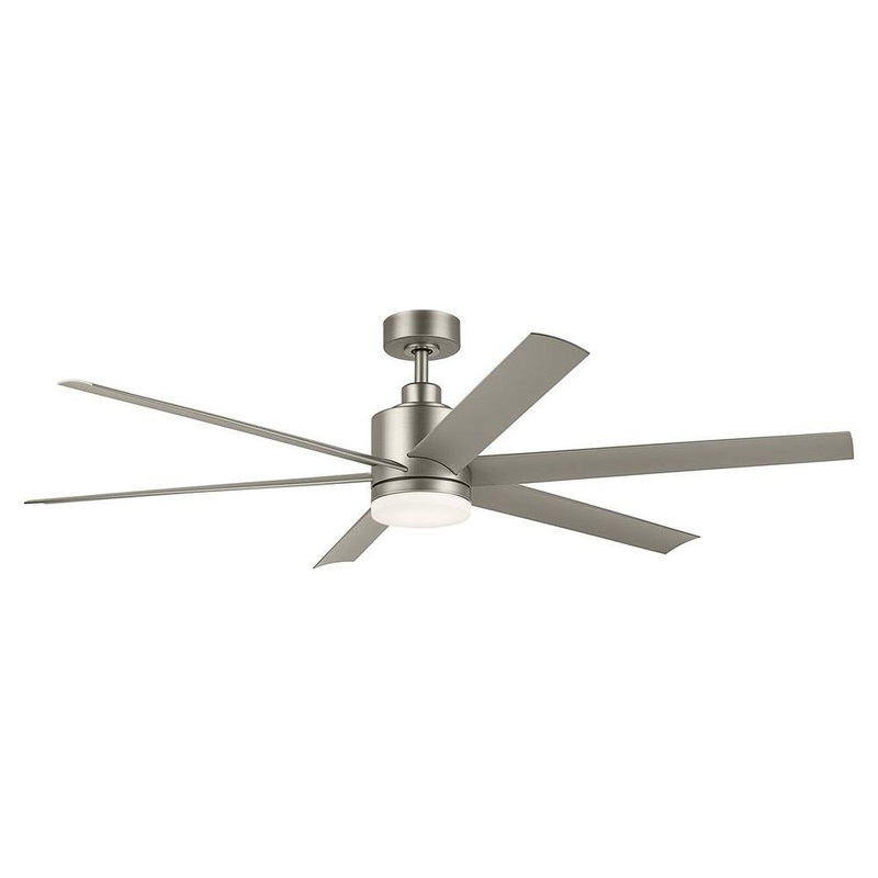 Loa 65″ Ceiling Fan Painted Brushed Nickel