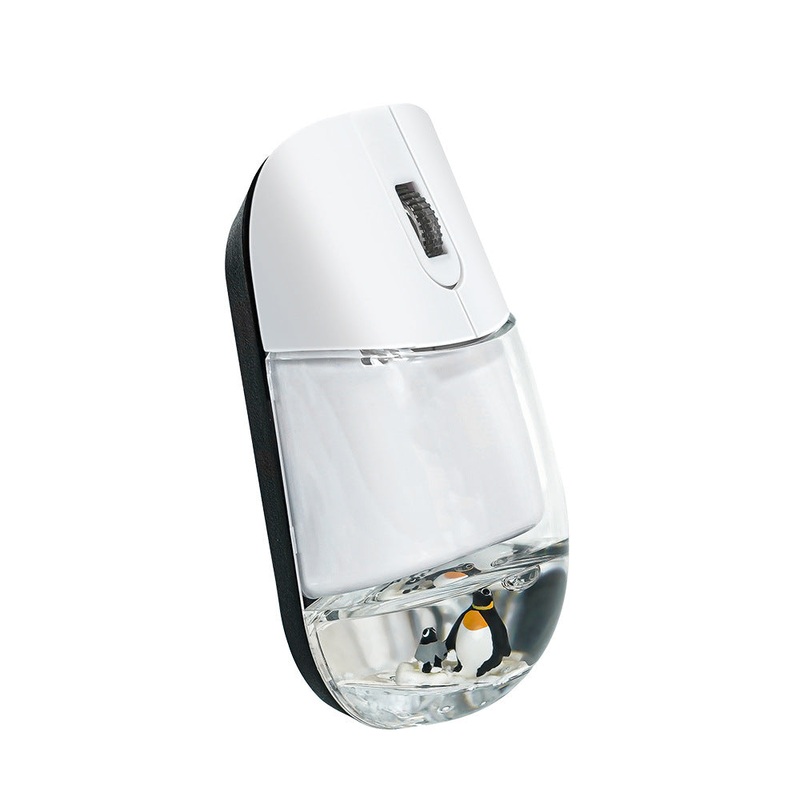 Whimsical 2.4G Wireless Mouse with Floating Animal Design – Comfortable, Quiet & Portable(white)