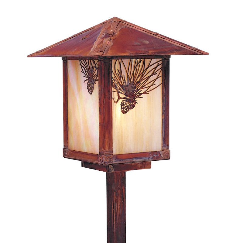 Arroyo ESP-9PFGW-RC Evergreen One Light Landscape Raw Copper