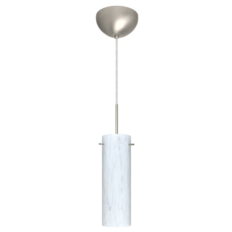 Besa 1BC-493019-LED-SN Copa One Light Pendant Satin Nickel
