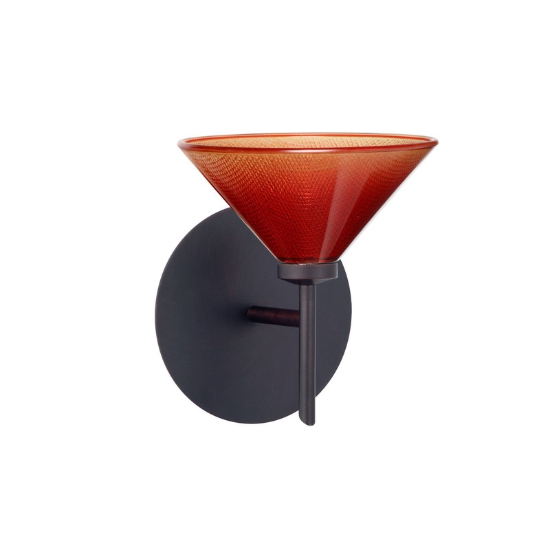 Besa 1SW-117681-BR Kona One Light Wall Sconce Bronze