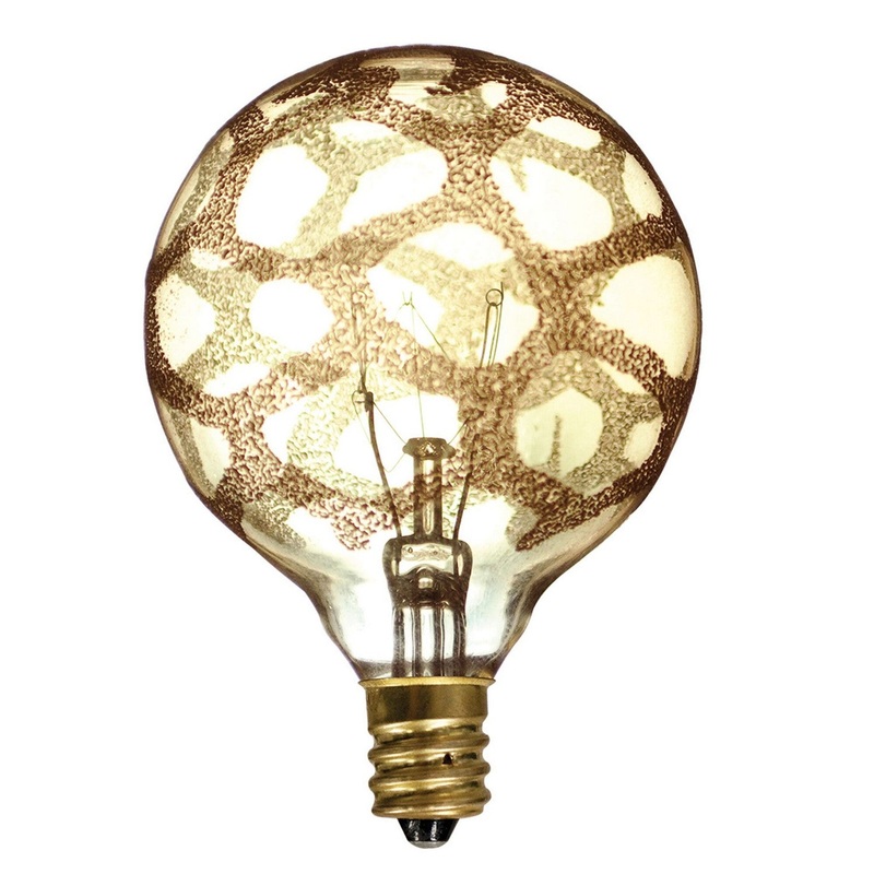 Bulbrite 144026 Crystal Light Bulb Amber Marble