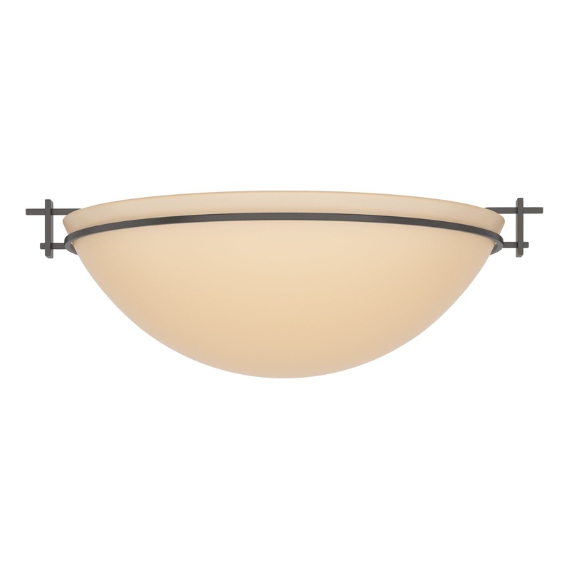 Moonband Large Semi-Flush Oil Rubbed Bronze Sand Glass (SS)