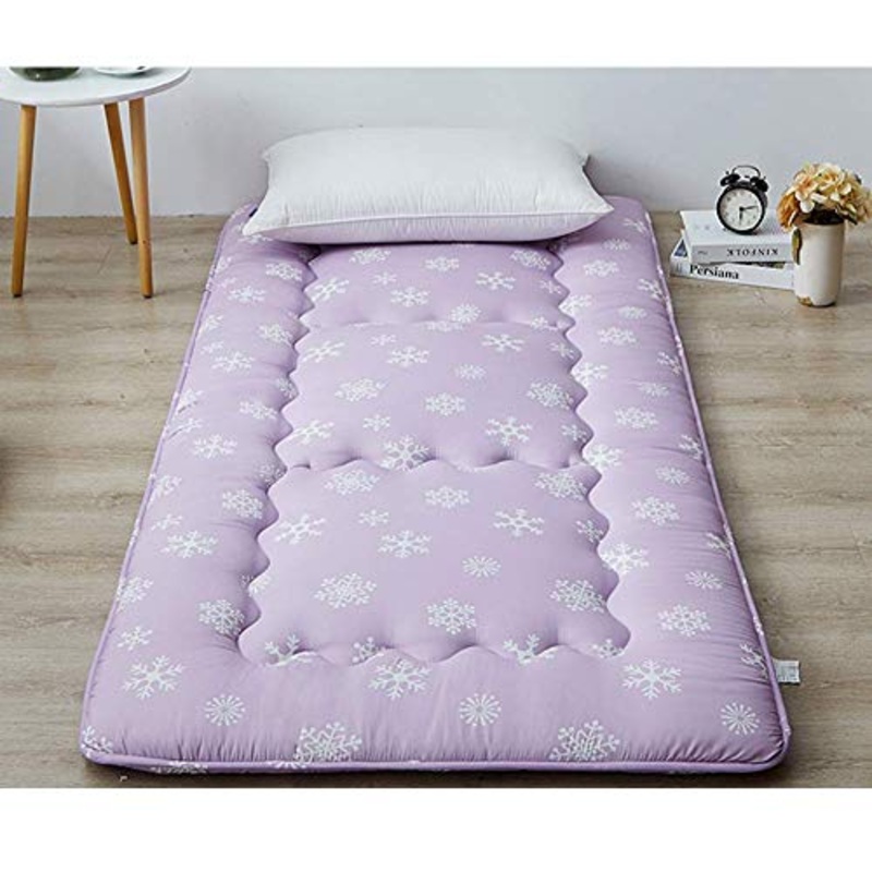 Z&HA Snowflake Materasso per i Bambini, futon Giapponese Materasso Tatami Tappetino Pieghevole Letto Portatile materassino da Campeggio Bambini Sleeping Pad Piano Lounger Divano Letto,Viola,120x200cm