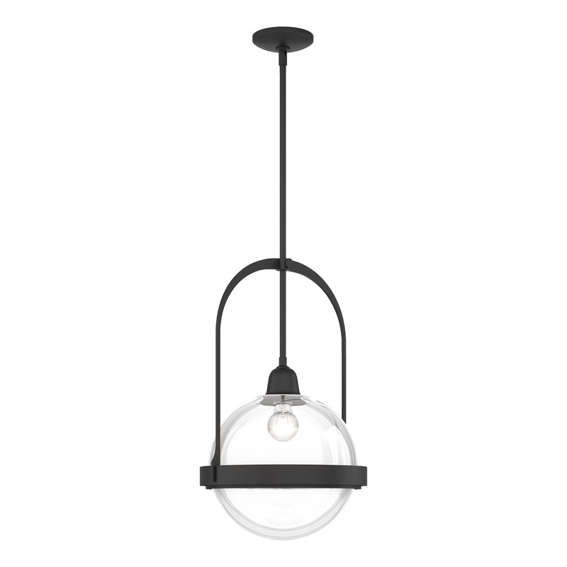 Atlas Pendant Black Clear Glass (ZM)