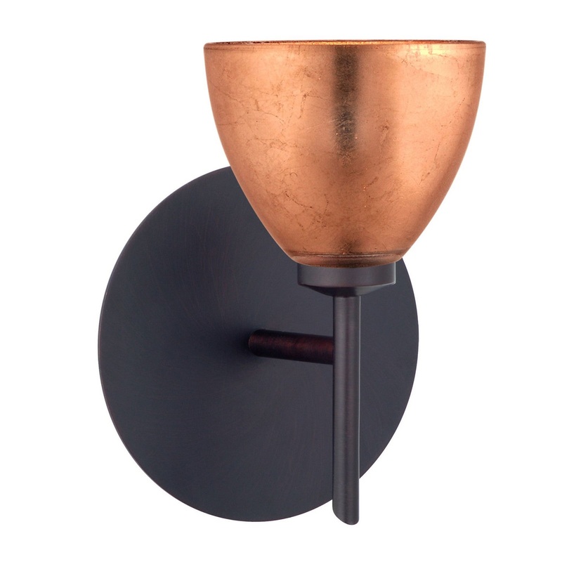 Besa 1SW-1758CF-BR Divi One Light Wall Sconce Bronze