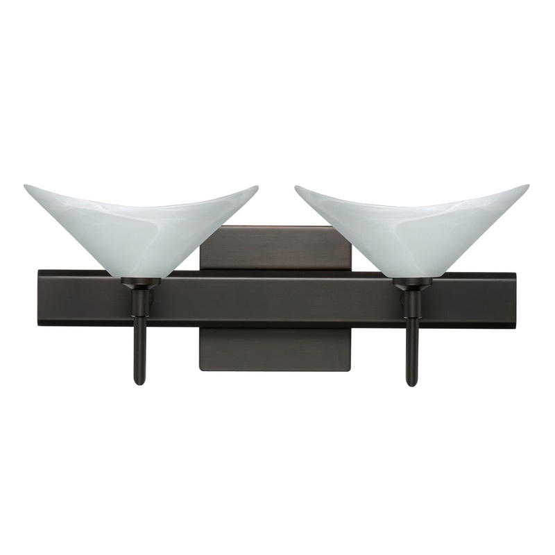 Besa 2SW-191352-BR-SQ Hoppi Two Light Wall Sconce Bronze