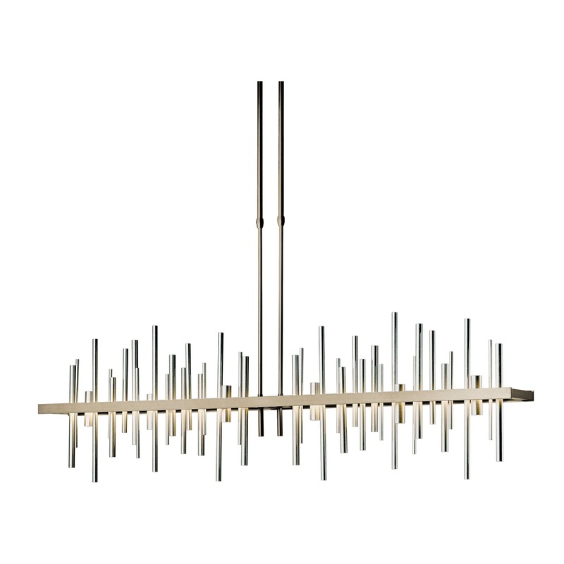 Cityscape Large LED Pendant Soft Gold Sterling