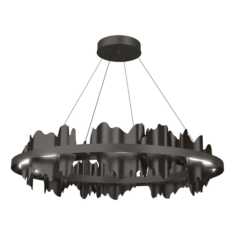 Hildene Circular LED Pendant Dark Smoke Oil Rubbed Bronze