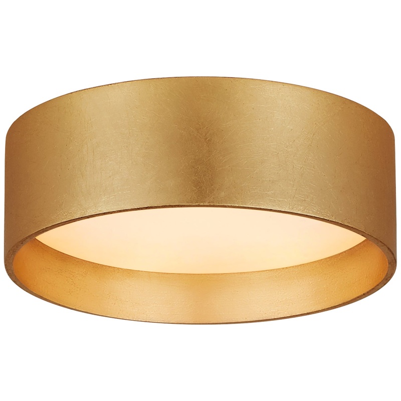 LED Flush Mount from the Shaw Collection in Gild Finish by Visual Comfort Signature