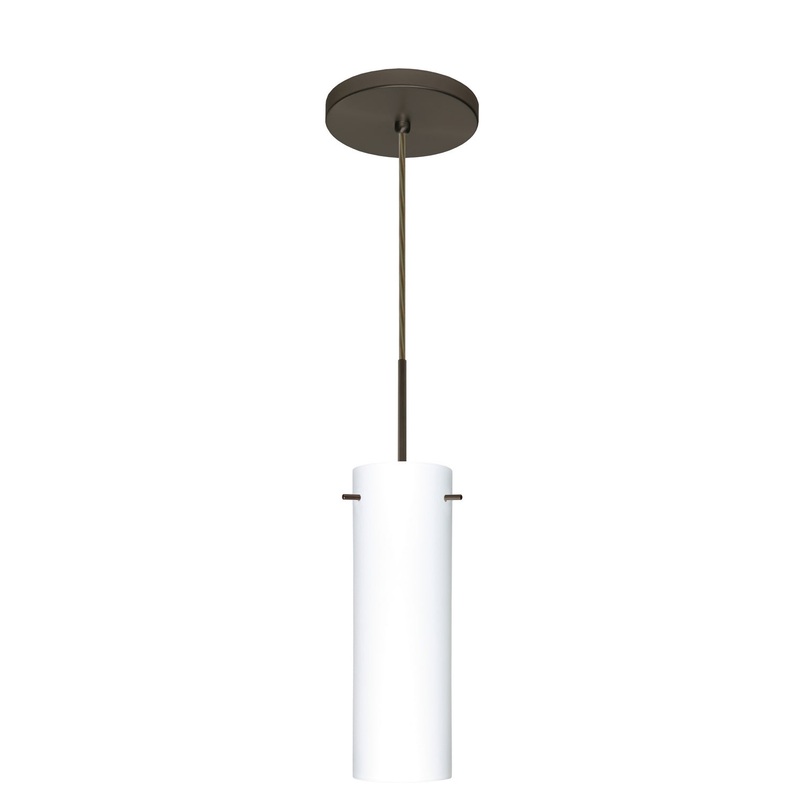 One Light Pendant from the Copa Collection in Bronze Finish by Besa