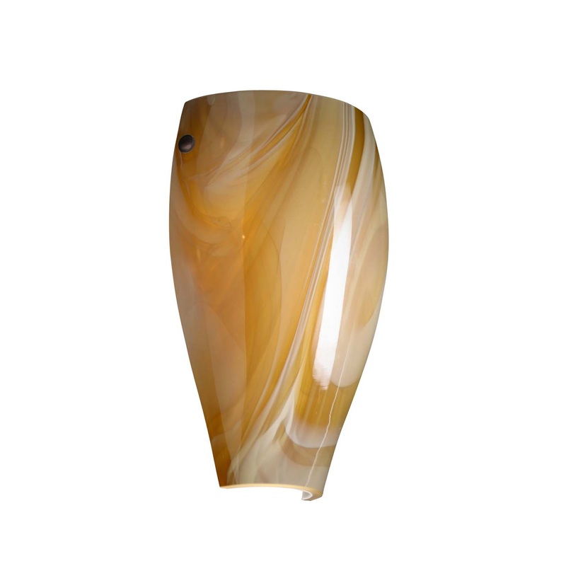 One Light Wall Sconce from the Chelsea Collection in Bronze Finish by Besa