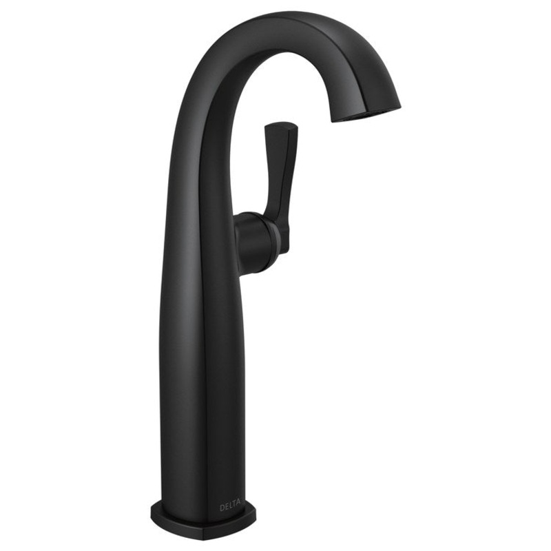 Vessel Faucet Stryke Deck Mount 1 Lever WaterSense/CALGreen ADA Matte Black 1.2 Gallons per Minute
