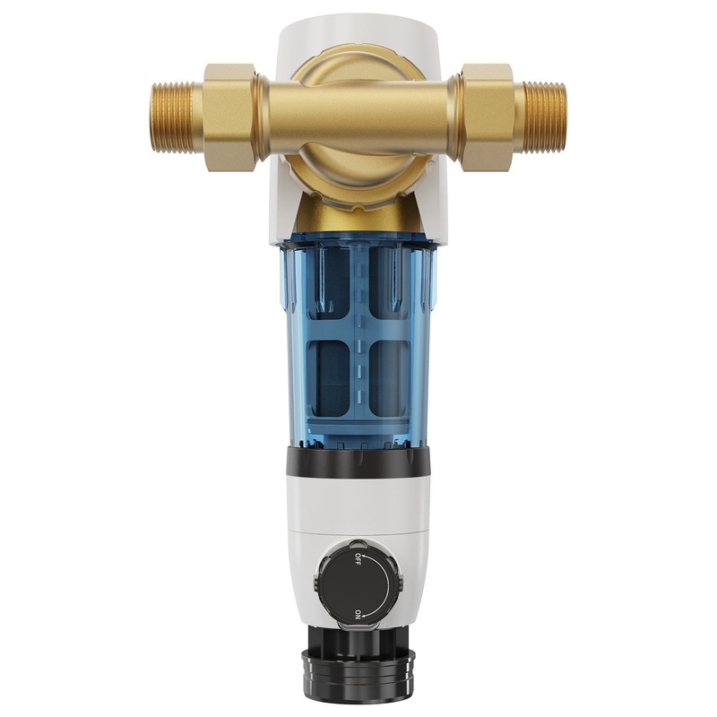 VEVOR Spin Down Filter, 40 Micron Whole House Sediment Filter for Well Water, 3/4″ G-M + 1″ G-M, 4 T/H High Flow Rate, for Whole House Water Filtration Systems, Well Water Sediment Filter
