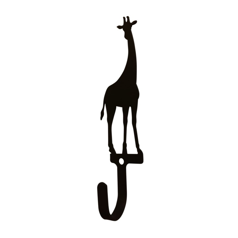 Village Wrought Iron WH-283-S Giraffe Wall Hook Small