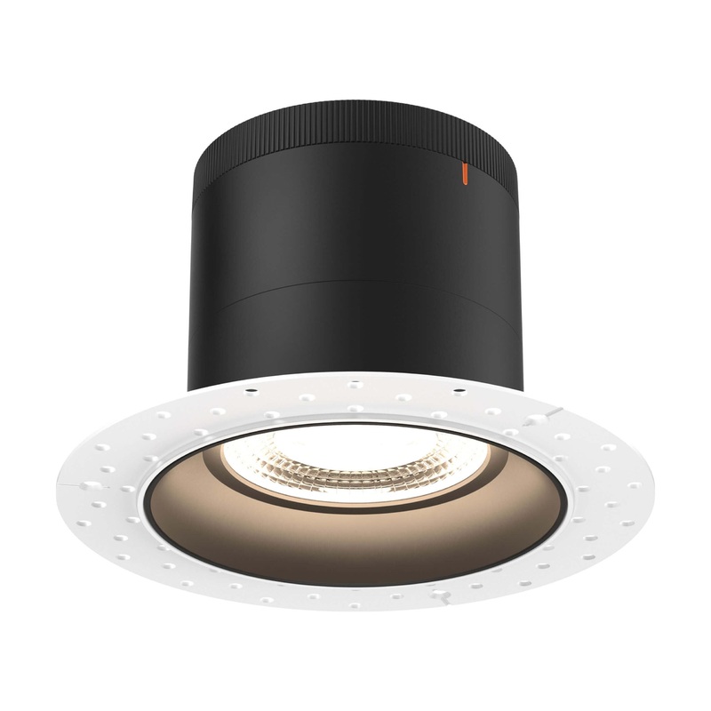6″ Modular Downlight Black (Trimless) 20 Degrees Regressed