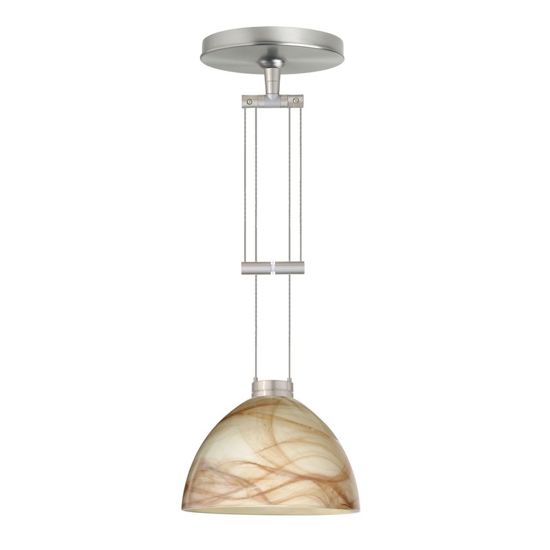Besa 1XA-467983-SN Brella One Light Pendant Satin Nickel
