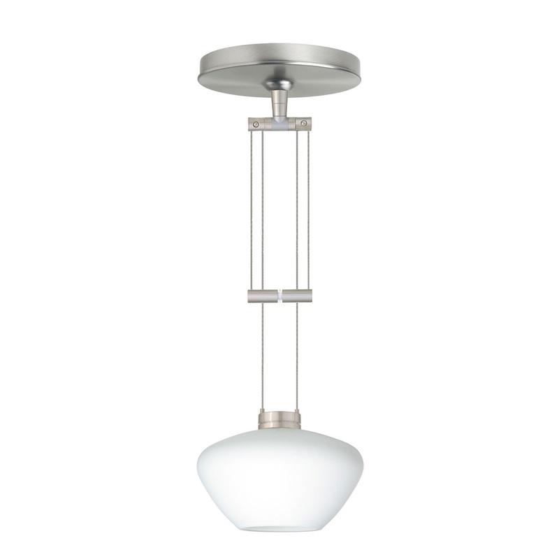 Besa 1XA-541007-SN Peri One Light Pendant Satin Nickel