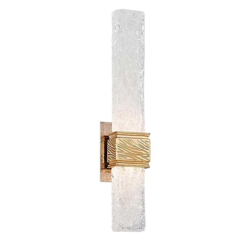 Corbett Lighting 253-12-GL Freeze LED Wall Sconce Gold Leaf