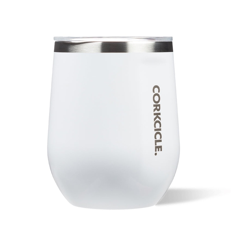 Corkcicle Stemless – 340ml Gloss White