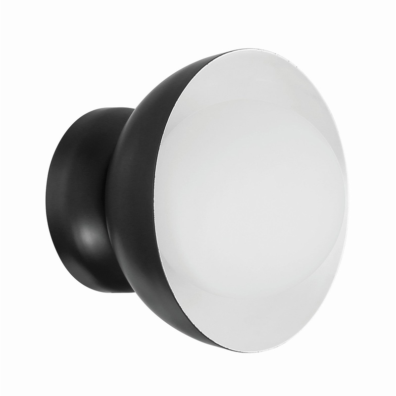 Craftmade 59161-FB Ventura Dome One Light Wall Sconce Flat Black