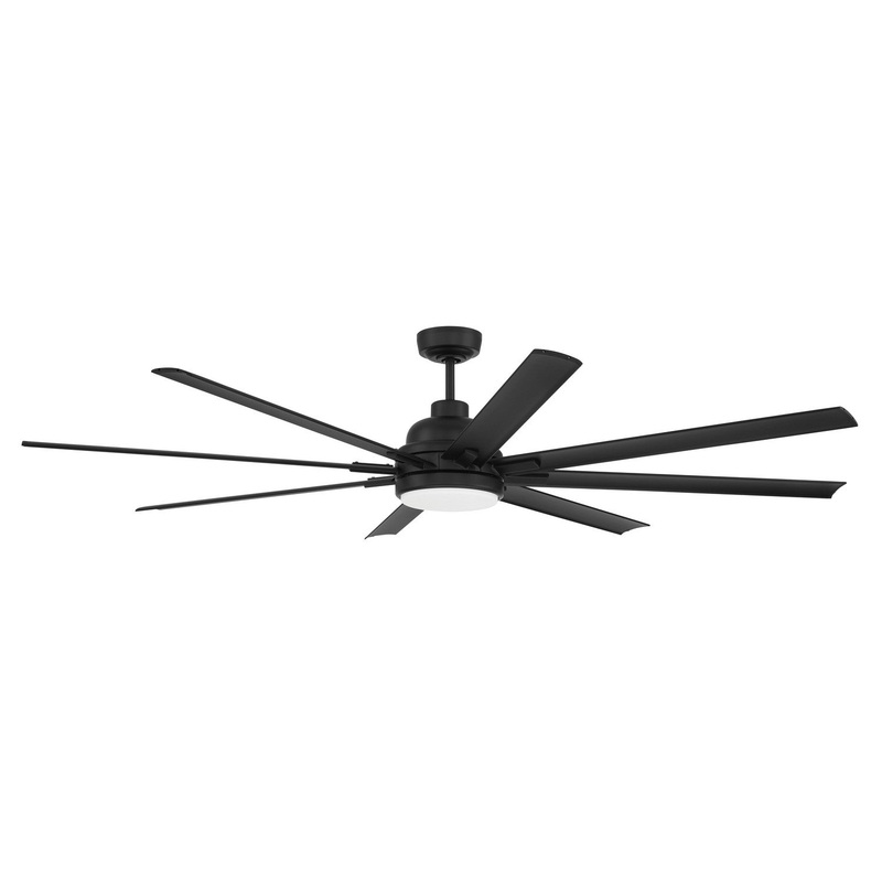 Craftmade RSH72FB8 Rush 72 72″Ceiling Fan Flat Black
