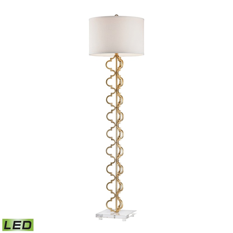 ELK Home D2932-LED Castile LED Floor Lamp Gold Leaf