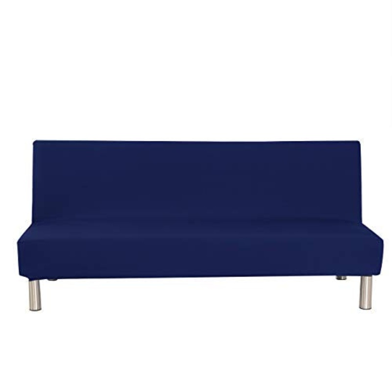 Fodera per Divano Senza braccioli Tinta Unita Stretch Fodera per Fodera per futon 3 posti Fodera per Divano Pieghevole per Elastici 3 posti Pieghevole Divano Letto Senza braccioli 200 x 130 cm