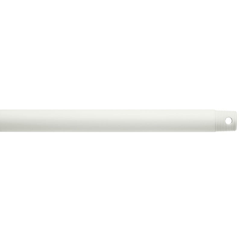 Kichler 360002MWH Fan Down Rod, Matte White
