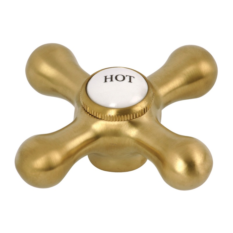 KSH1167AXH Hot Metal Cross Handle, Brushed Brass