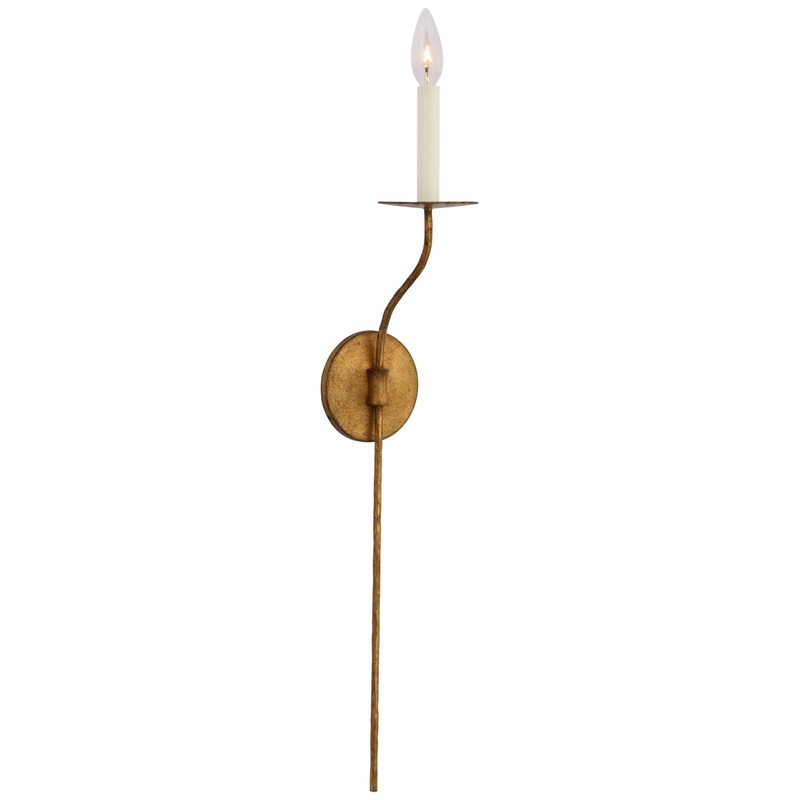 LED Wall Sconce from the Belfair Collection in Gilded Iron Finish by Visual Comfort Signature