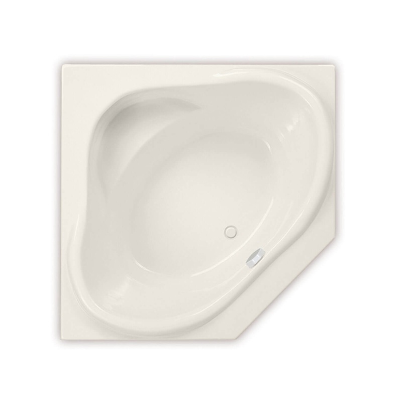 MAAX 101212-107-007 Nancy 54 x 54 Acrylic Drop-in Center Drain Hydrosens Bathtub in Biscuit