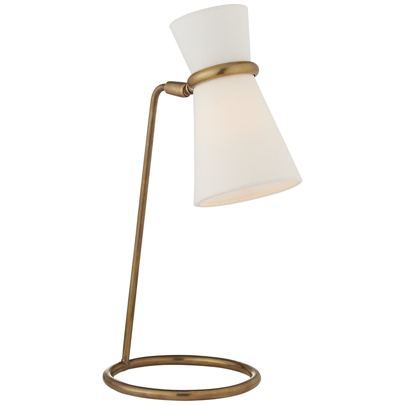 One Light Table Lamp from the Clarkson Collection in Hand-Rubbed Antique Brass Finish by Visual Comfort Signature
