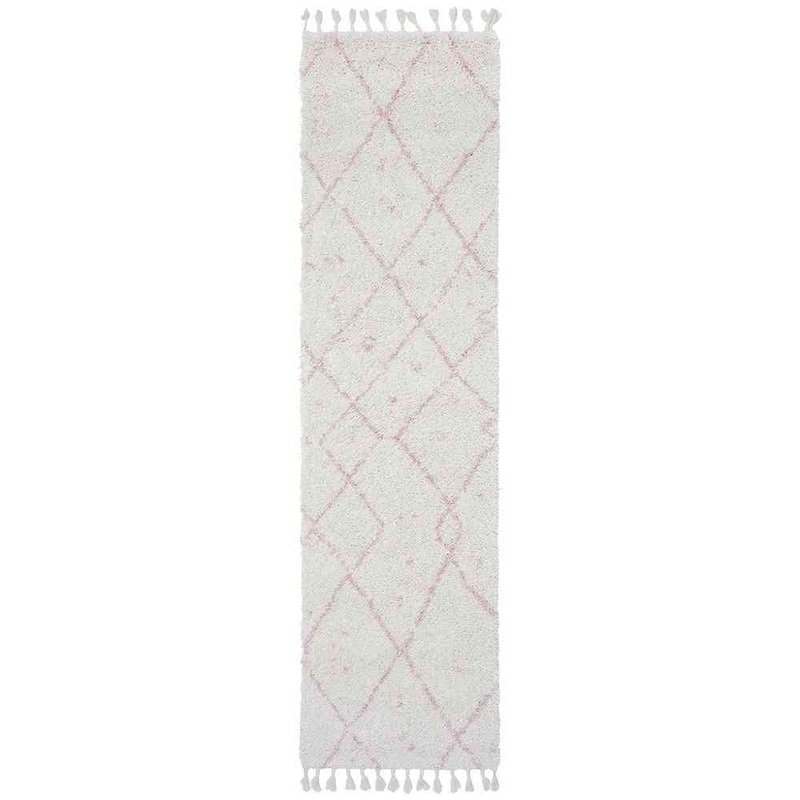 Saffron 44 Pink Runner by Rug Culture – 400X80CM – RUNNER