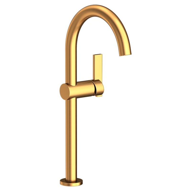 Vessel Faucet Priya 1 Lever ADA Satin Gold PVD 1.2 Gallons per Minute