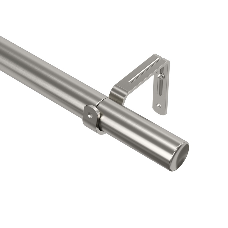 Zen 1″ Expandable Curtain Rod Nickel/Steel