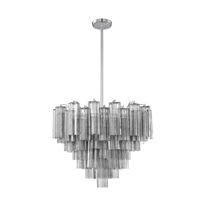12 Light Chandelier from the Addis Collection in Polished Chrome Finish by Crystorama