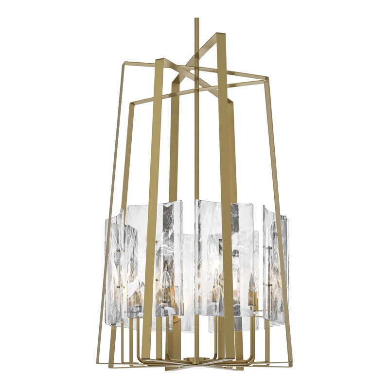 Arc 8-Light Tall Pendant Modern Brass