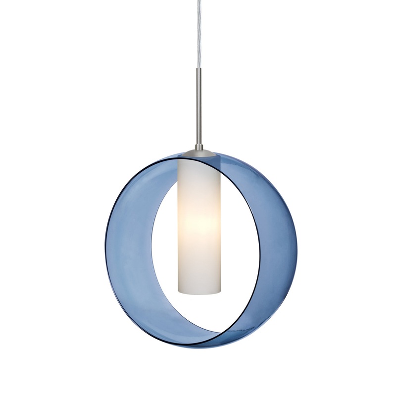 Besa 1JT-PLATOBL-SN Plato One Light Pendant Satin Nickel