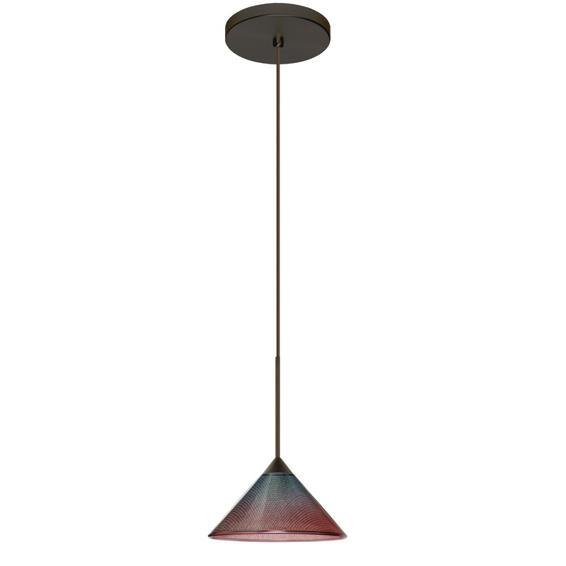 Besa 1XT-117691-LED-BR Kona One Light Pendant Bronze