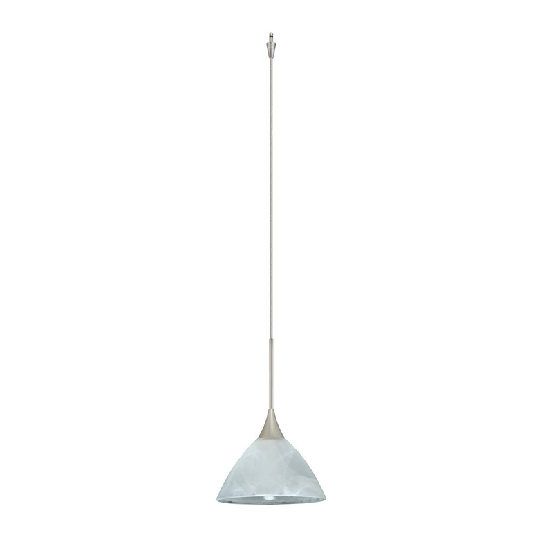 Besa XP-174352-SN Domi One Light Pendant Satin Nickel